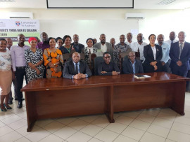  A group photo of stakeholders before the review discussion on the Draft Medicines and Medical Devices Law,held at TMDA Offices on 25.10 2019.